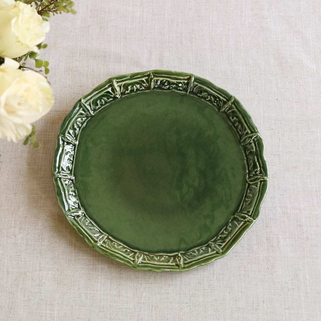 Hand-painted Green Emerald Fine Porcelain Dinnerware Set Luxurious