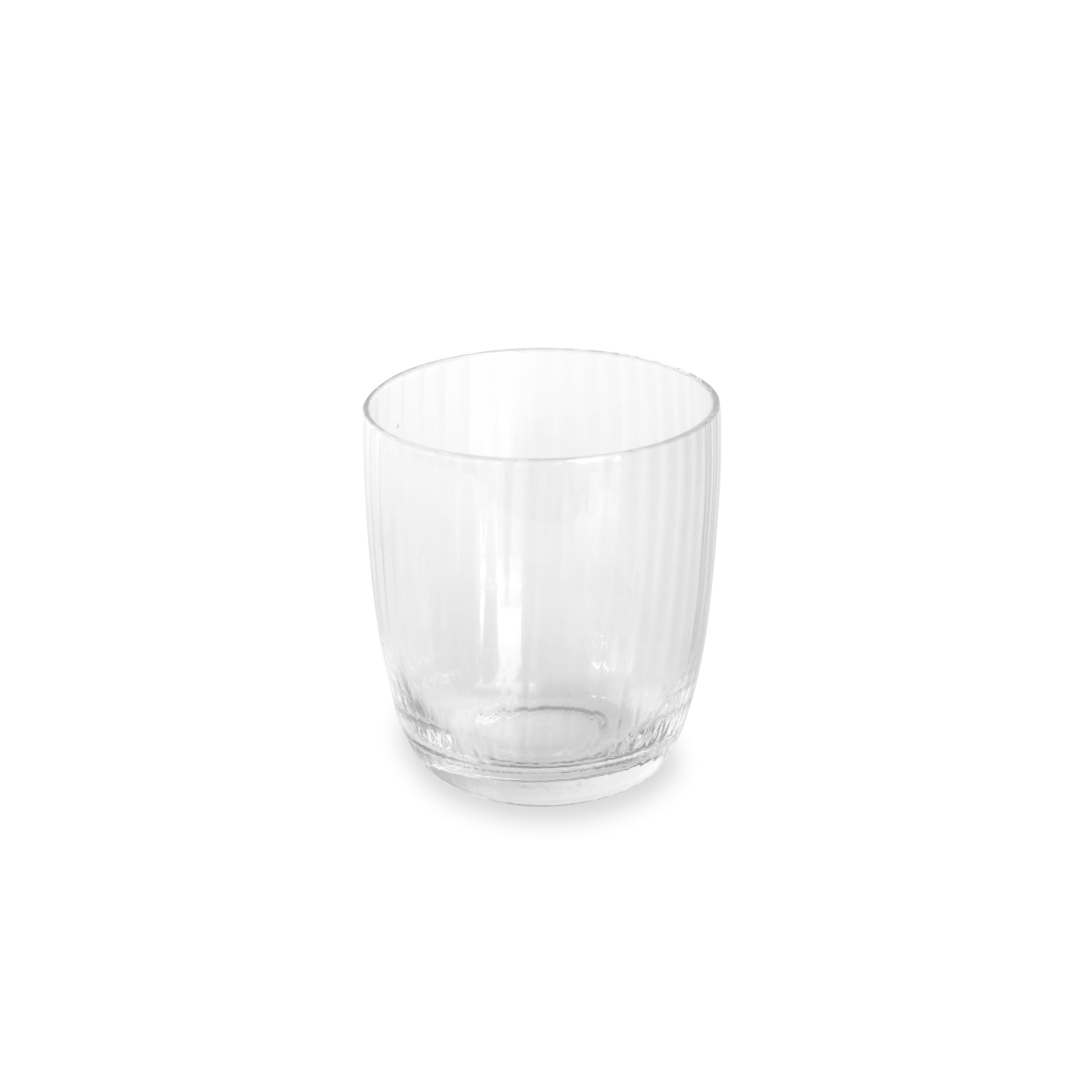 GLASS Venice Stemless Wine Glass/Double Old Fashioned Set of 4 (Clear)