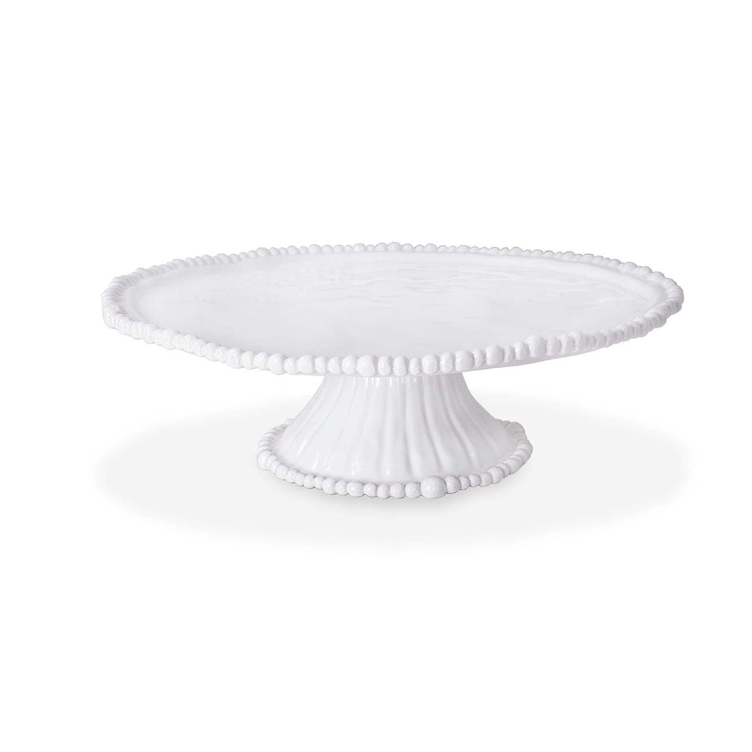 VIDA Alegria Pedestal Cake Plate White