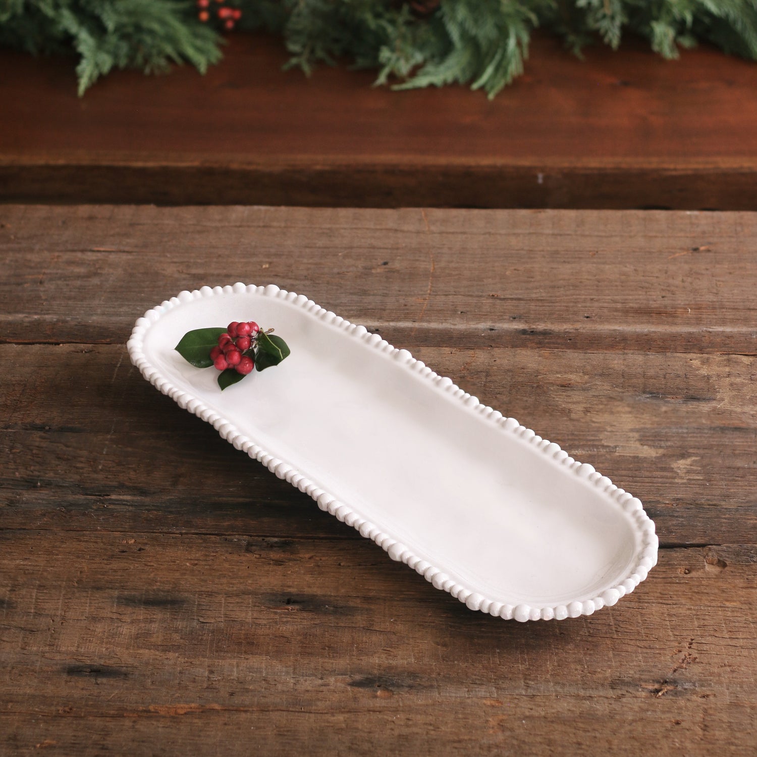 VIDA Alegria Medium Baguette Platter White