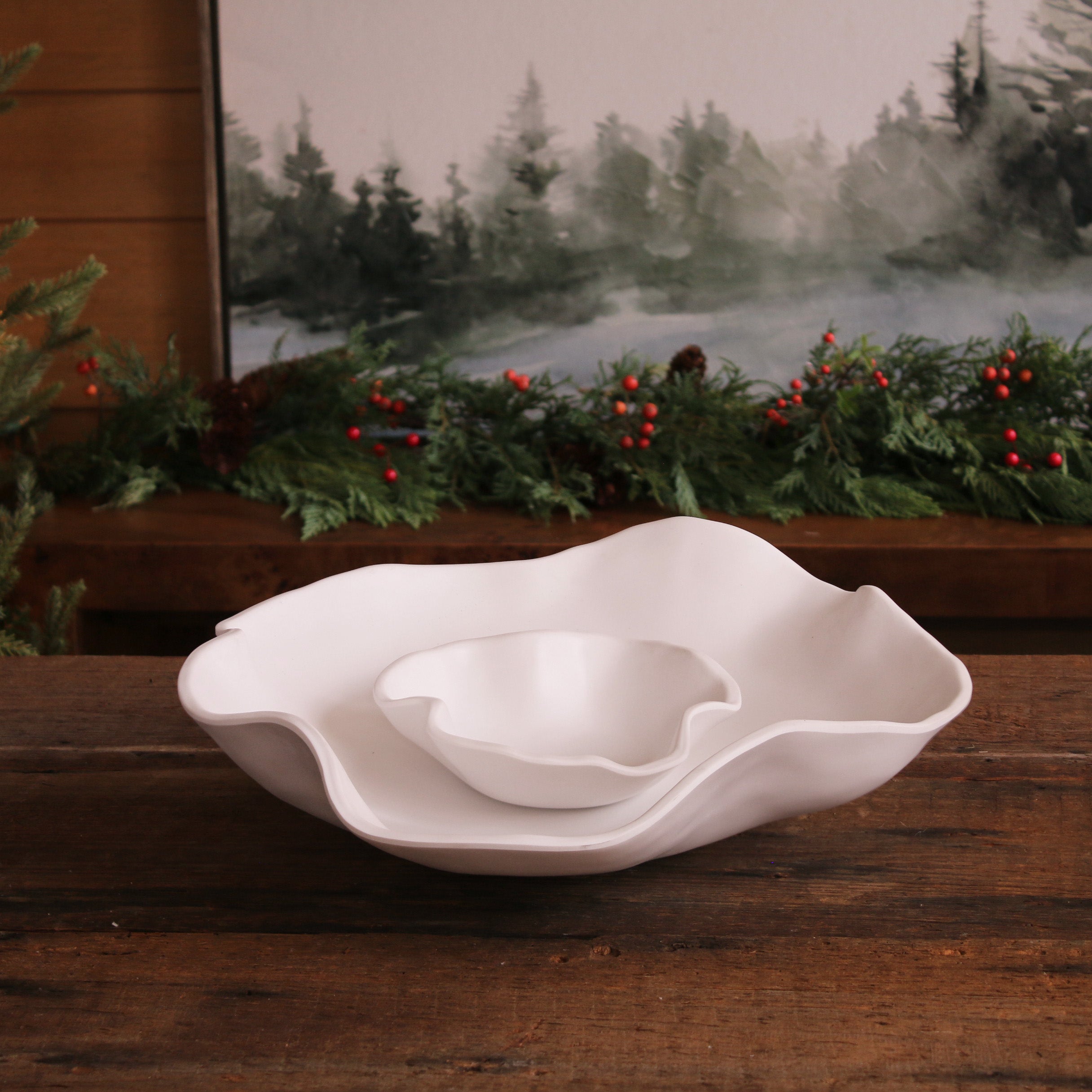 VIDA Nube Bowl with Dip (White)