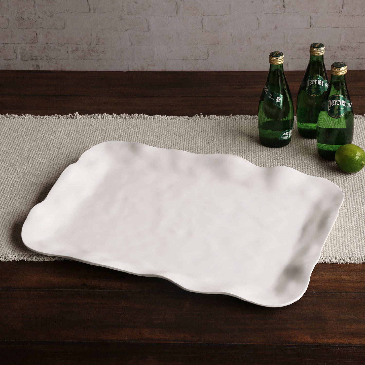 VIDA Nube Extra Large Rectangular Tray (White)