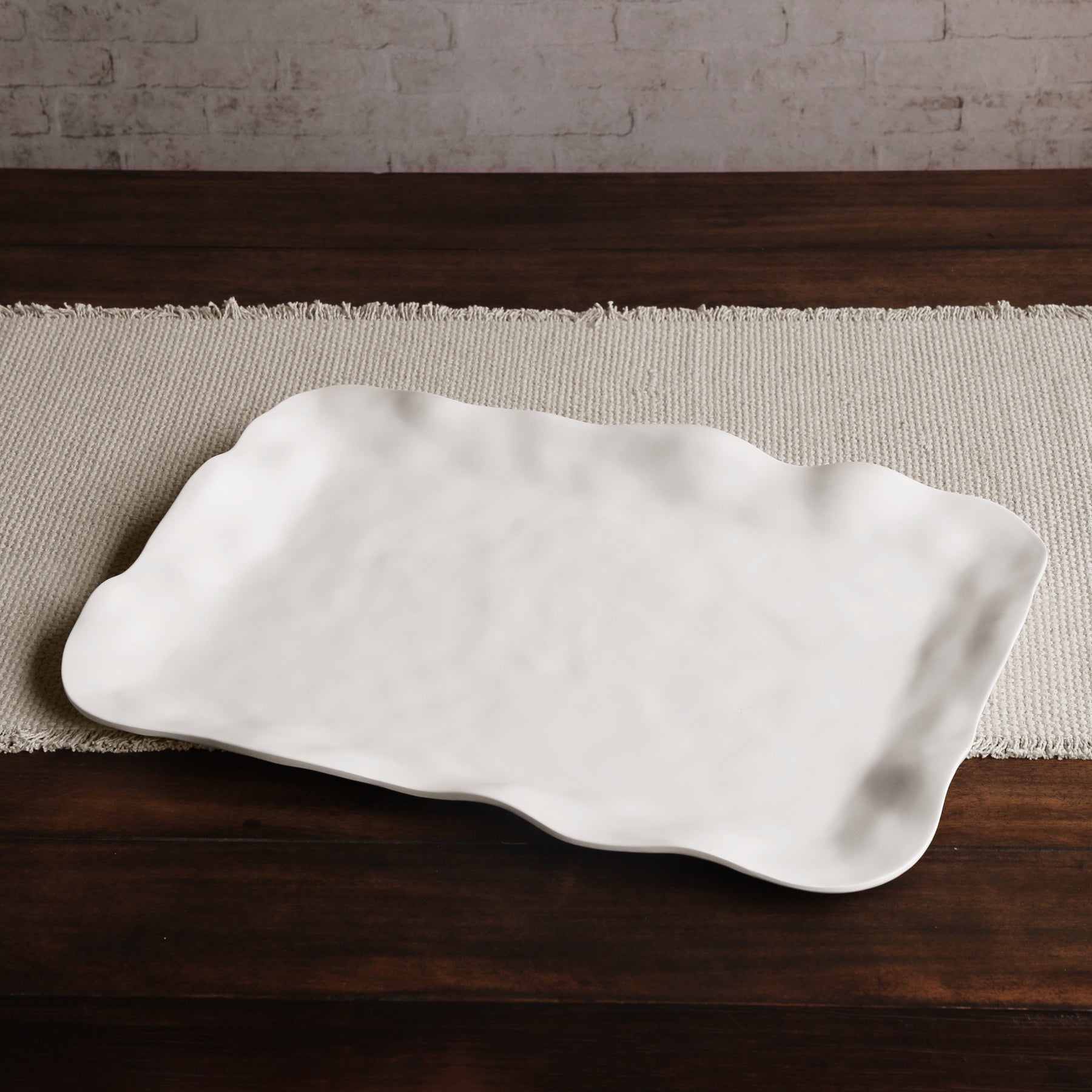 VIDA Nube Extra Large Rectangular Tray (White)