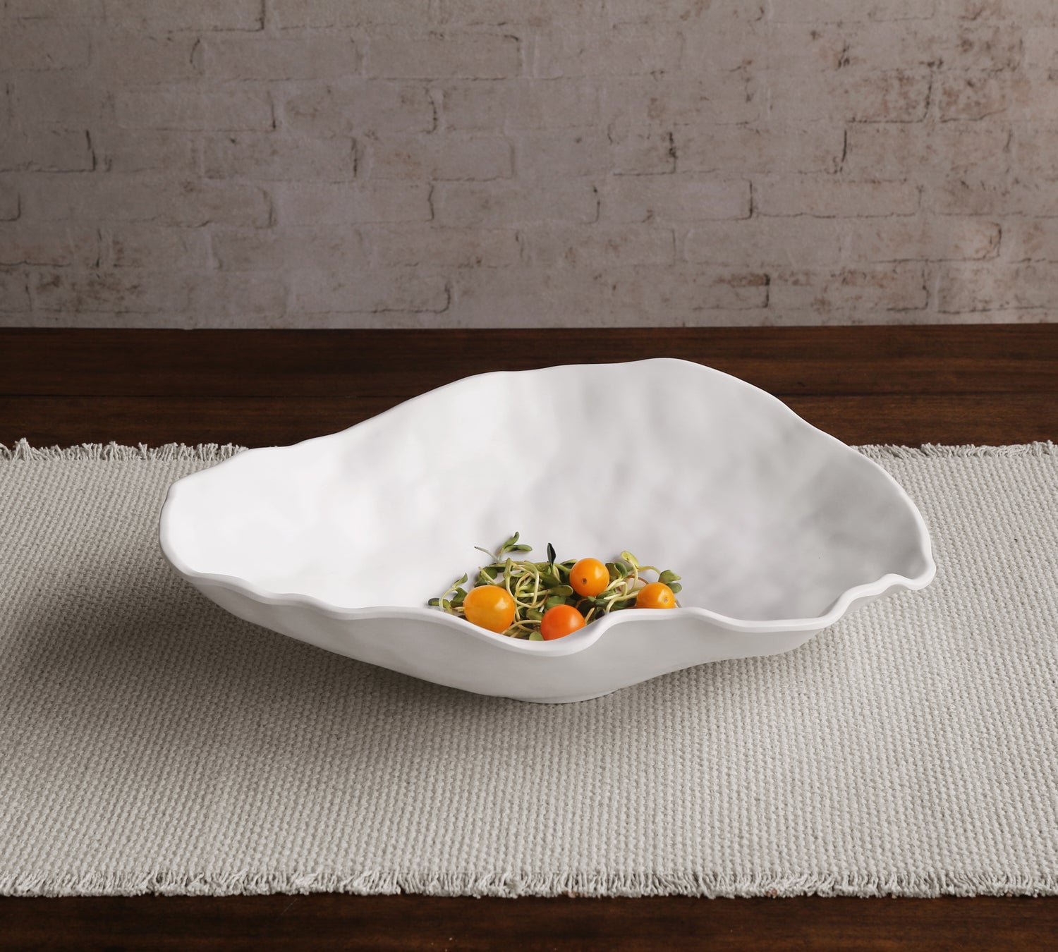 VIDA Nube Large Oval Bowl (White)