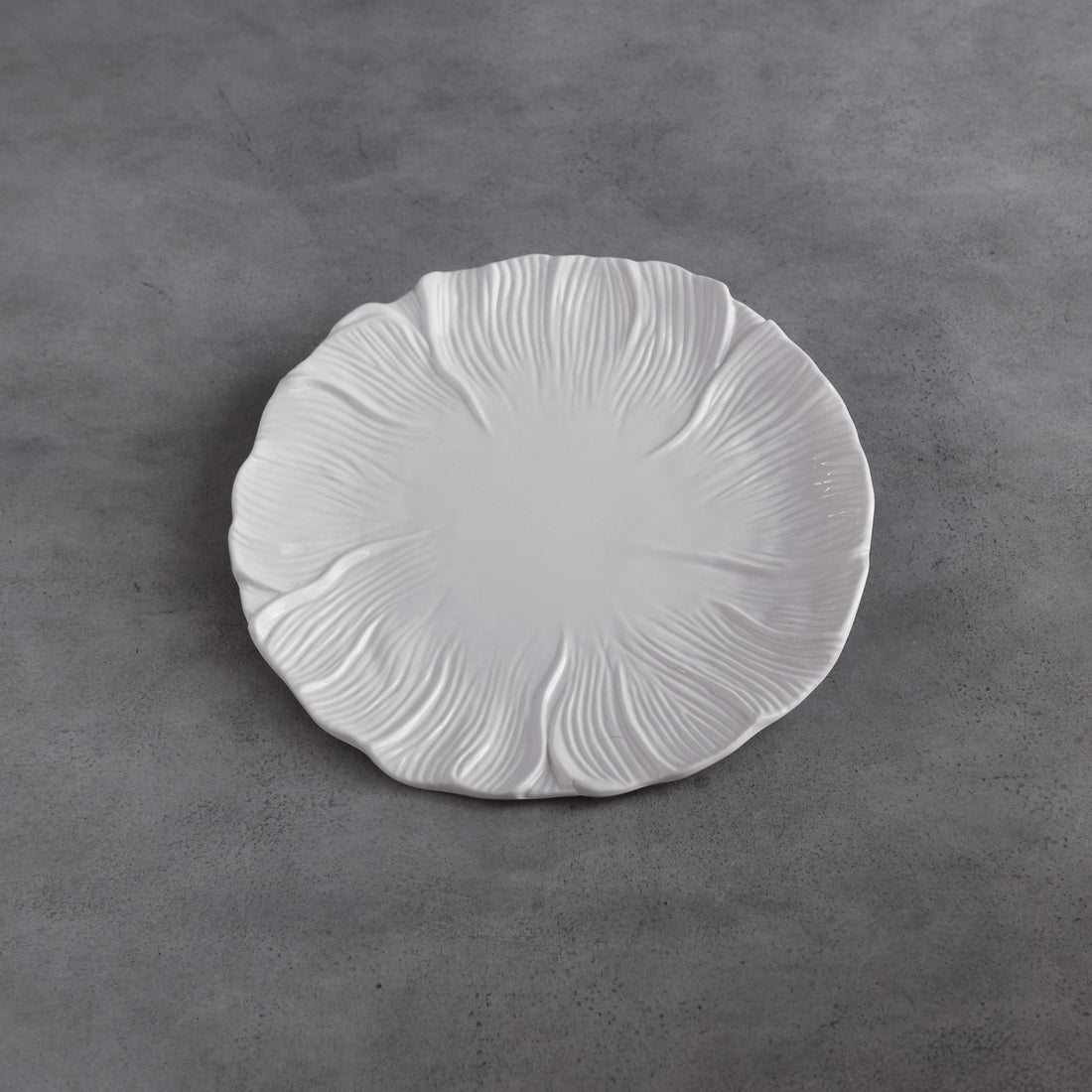 VIDA Lettuce  11&quot; Dinner Plate Set of 4 (White)