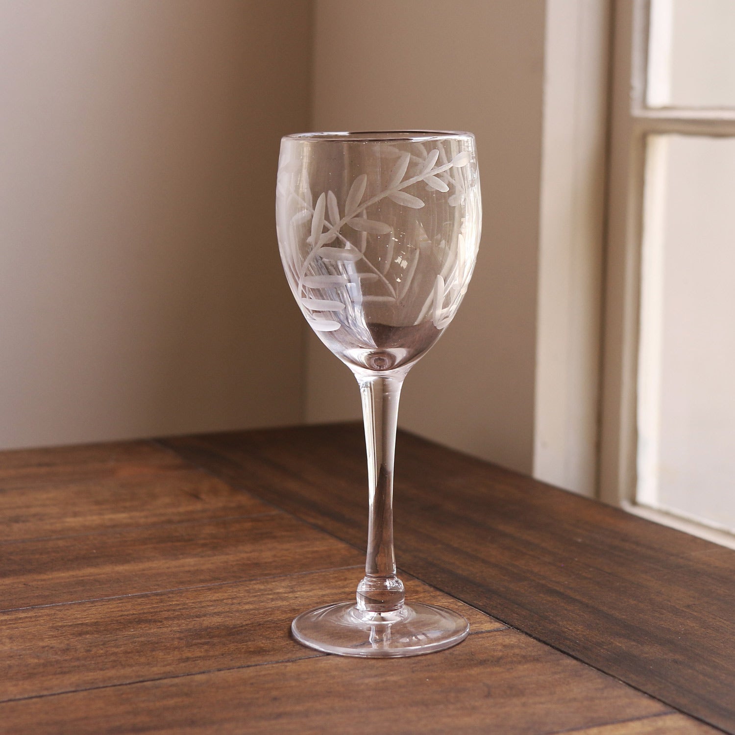 GLASS Fern Wine Set of 4 (Clear)