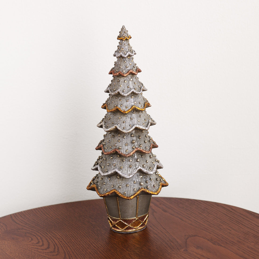 HOLIDAY Royal Forest Sylvan 13&quot; Cone Tree (Multi)