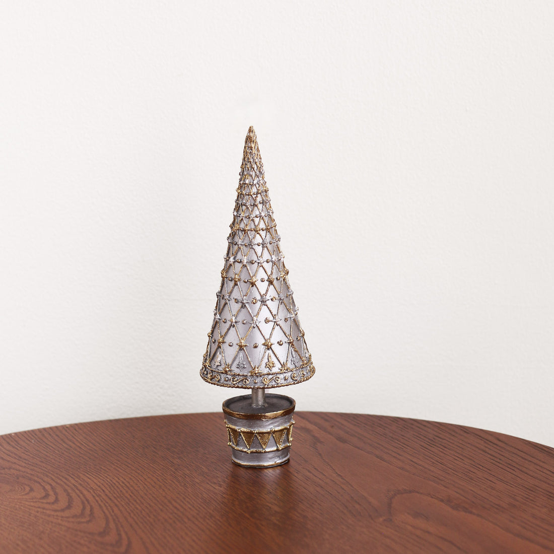 HOLIDAY Royal Forest Winter Fantasy 9.5&quot; Cone Tree (Multi)