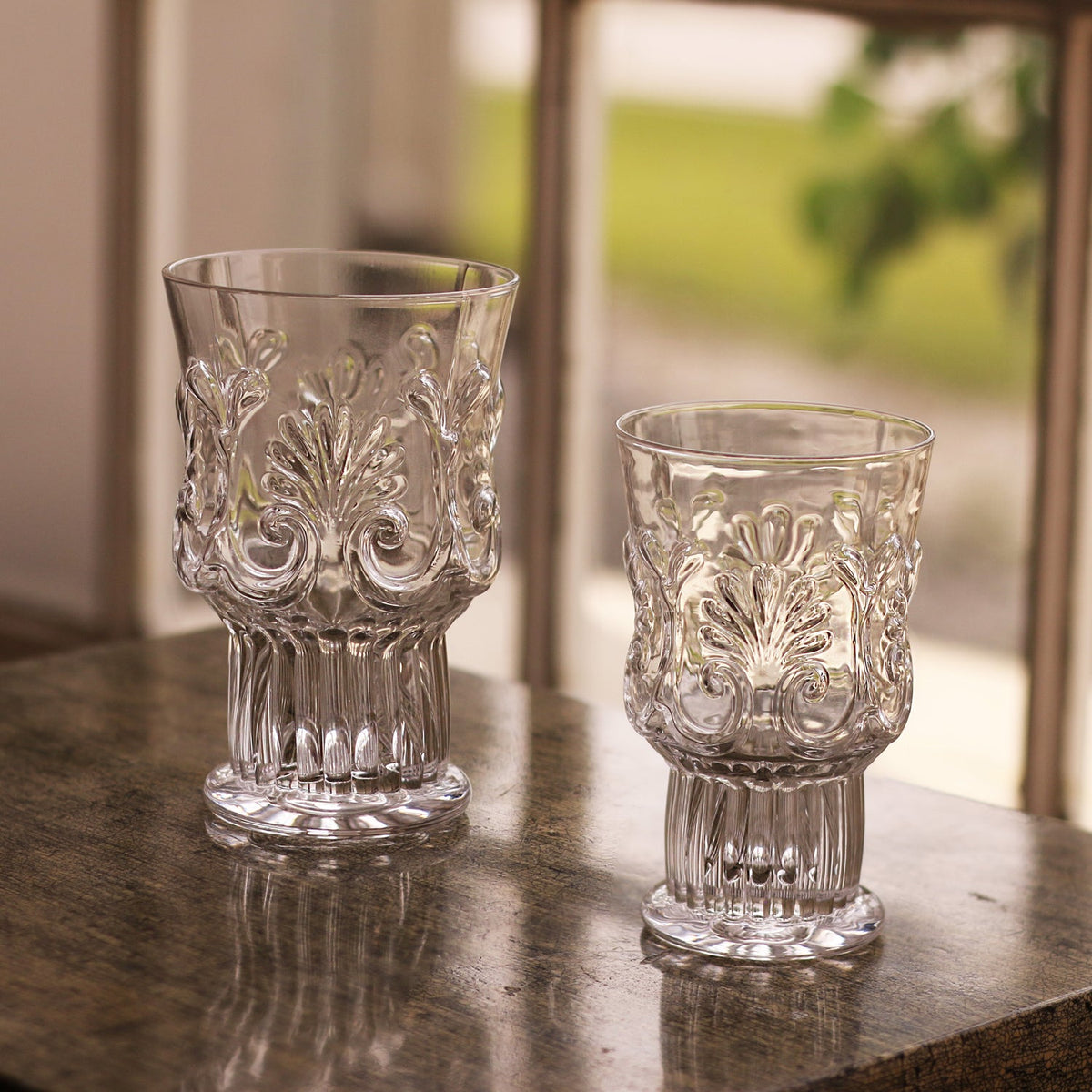 beatriz-ball-glass-baroque-12-oz-stemless-set-of-4-clear