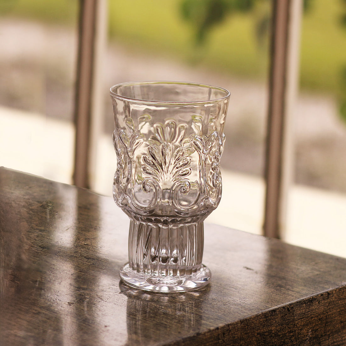 GLASS Baroque 6 oz Stemless Set of 4 (Clear)