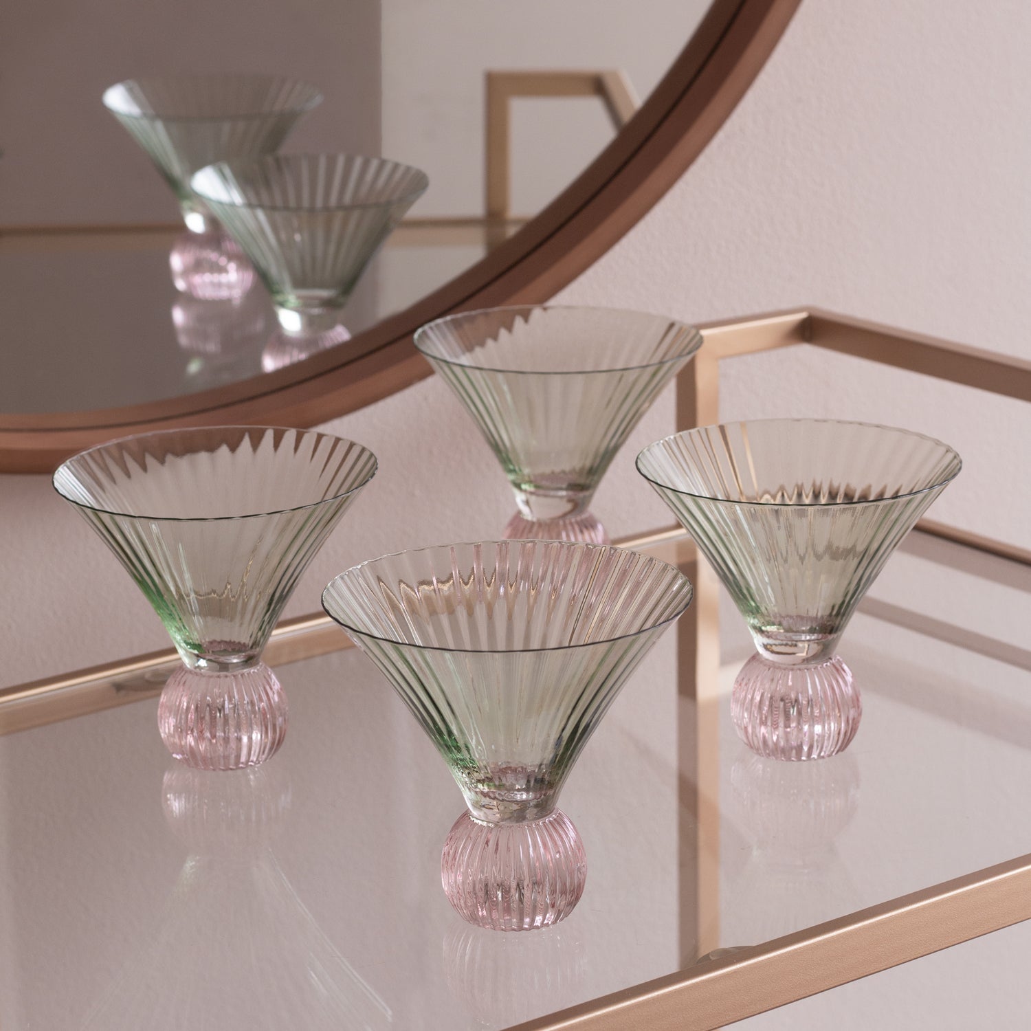 beatriz-ball-glass-venice-martini-set-of-4-green-and-pink