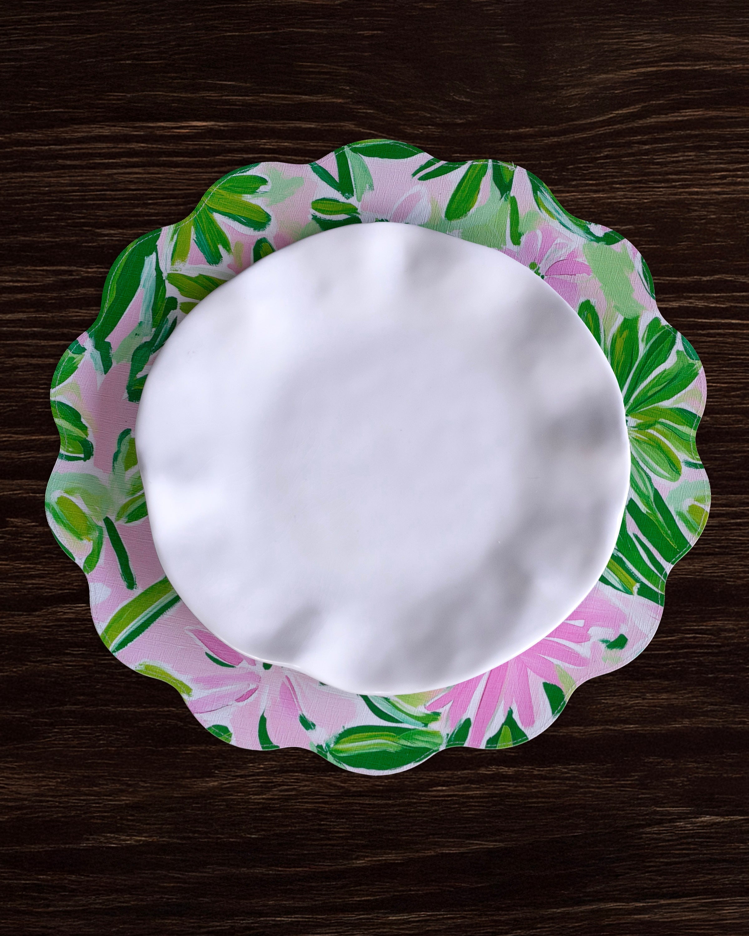 beatriz-ball-vida-hydrangeas-daisies-reversible-round-placemats-set-of-4-pink-green