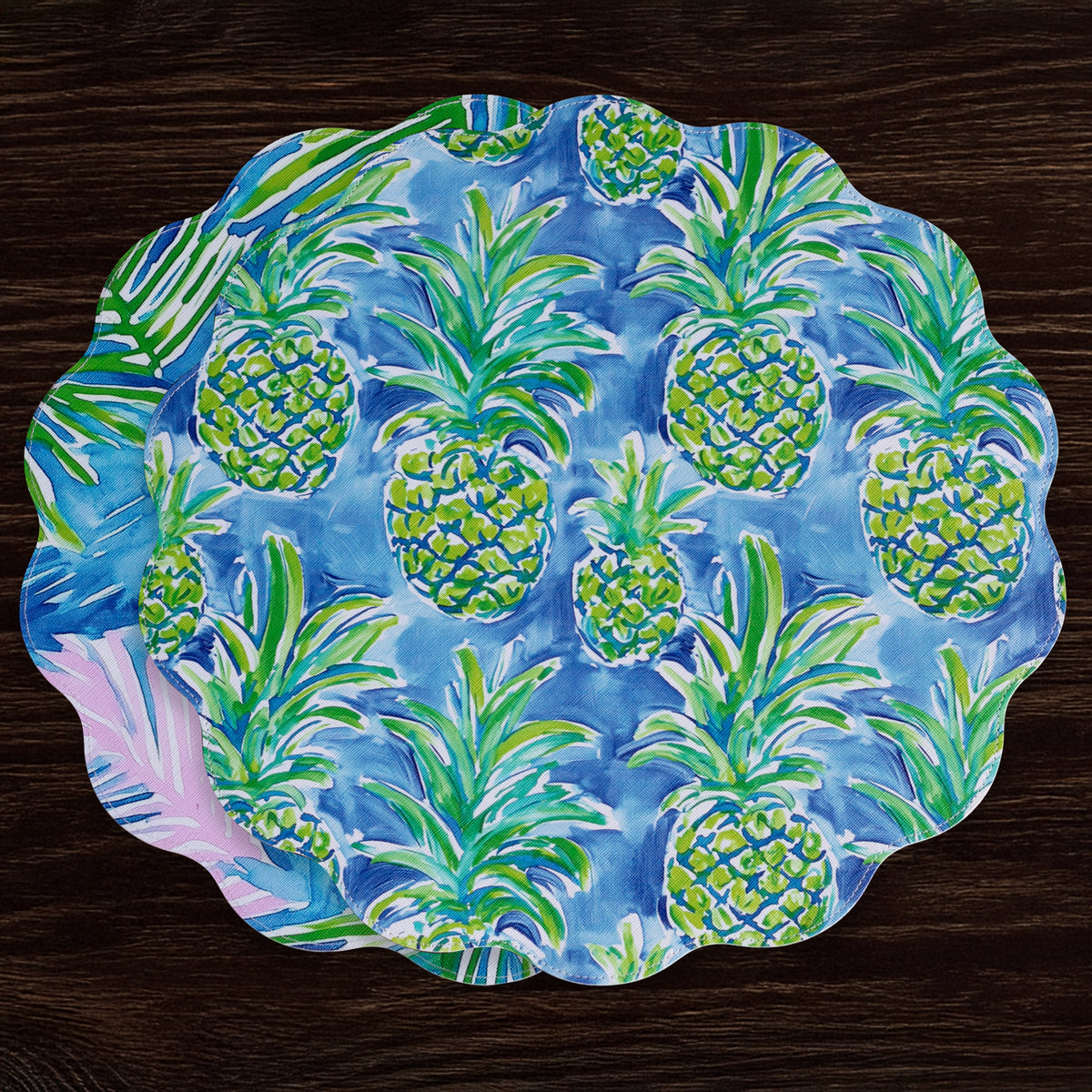 beatriz-ball-vida-pineapple-and-palm-reversible-round-placemats-set-of-4-blue-and-green