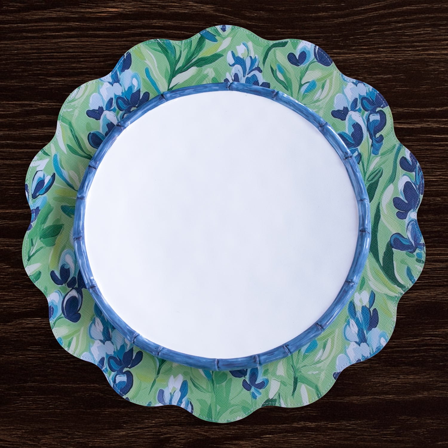 beatriz-ball-vida-bluebells-and-flowers-reversible-round-placemats-set-of-4-pink-and-green