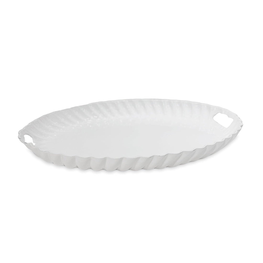 VIDA Vienna Oval Tray with Handles White