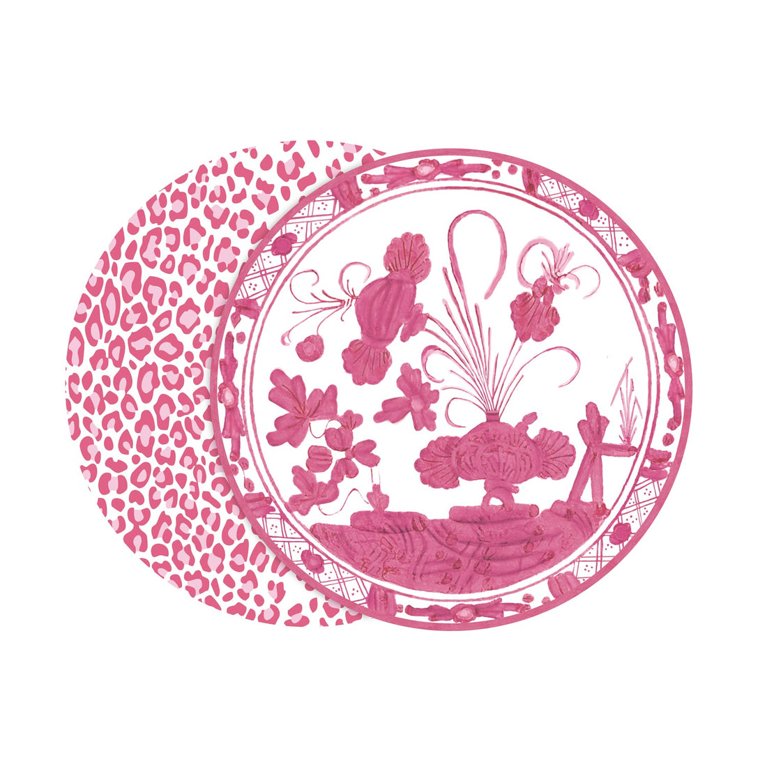 vida-faenza-and-leopard-reversible-placemats-set-of-4-pink-and-white
