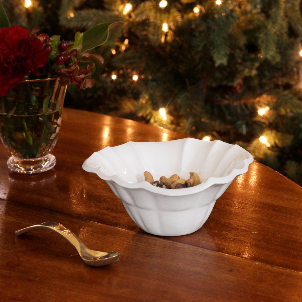 VIDA Tuscany Mini Bowl with Spoon (White)
