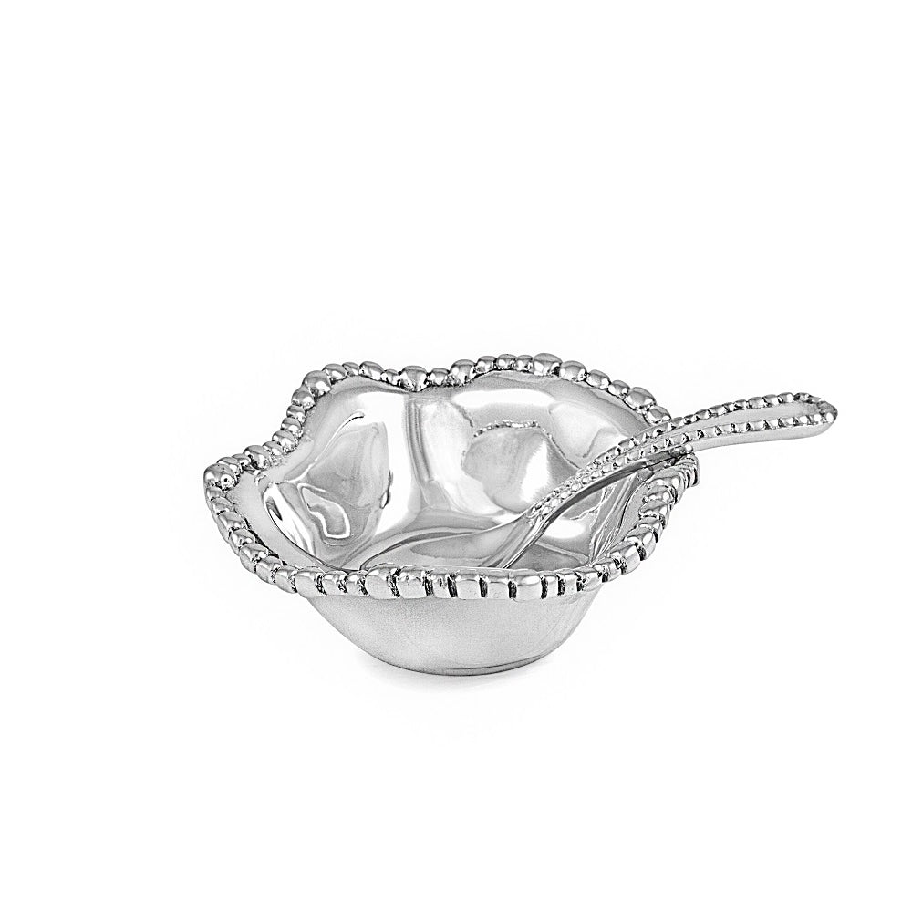 GIFTABLES Organic Pearl Petit Bowl with Spoon