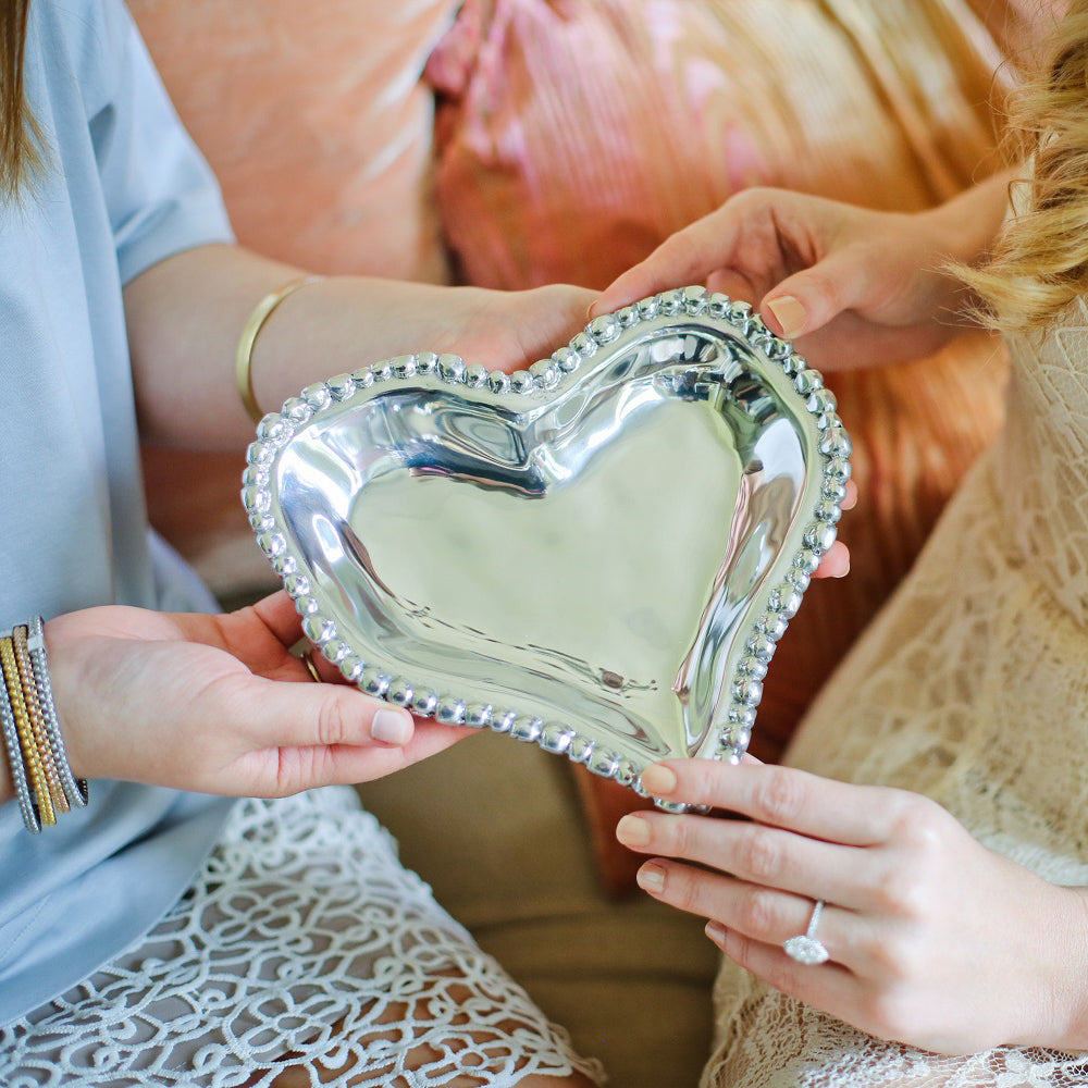 ORGANIC PEARL Small Heart Platter