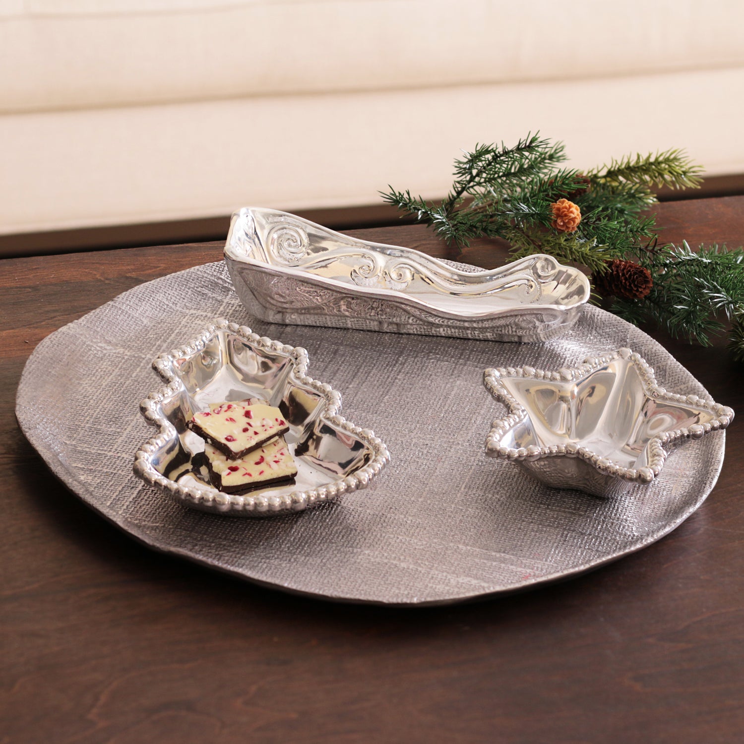 GIFTABLES Organic Pearl Star Bowl