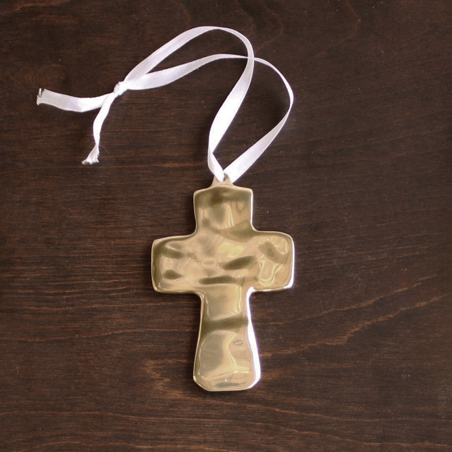 GIFTABLES Sierra Modern Athens Cross Ornament (Shiny Gold)