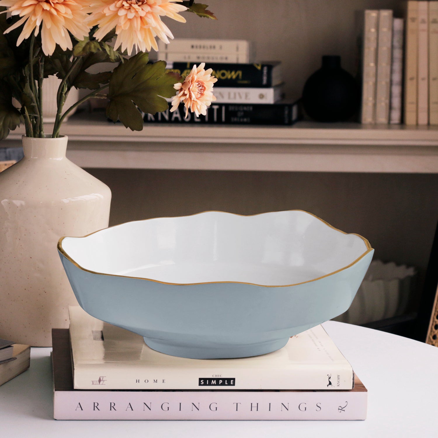 beatriz-ball-encanto-dakota-medium-bowl-slate-and-white