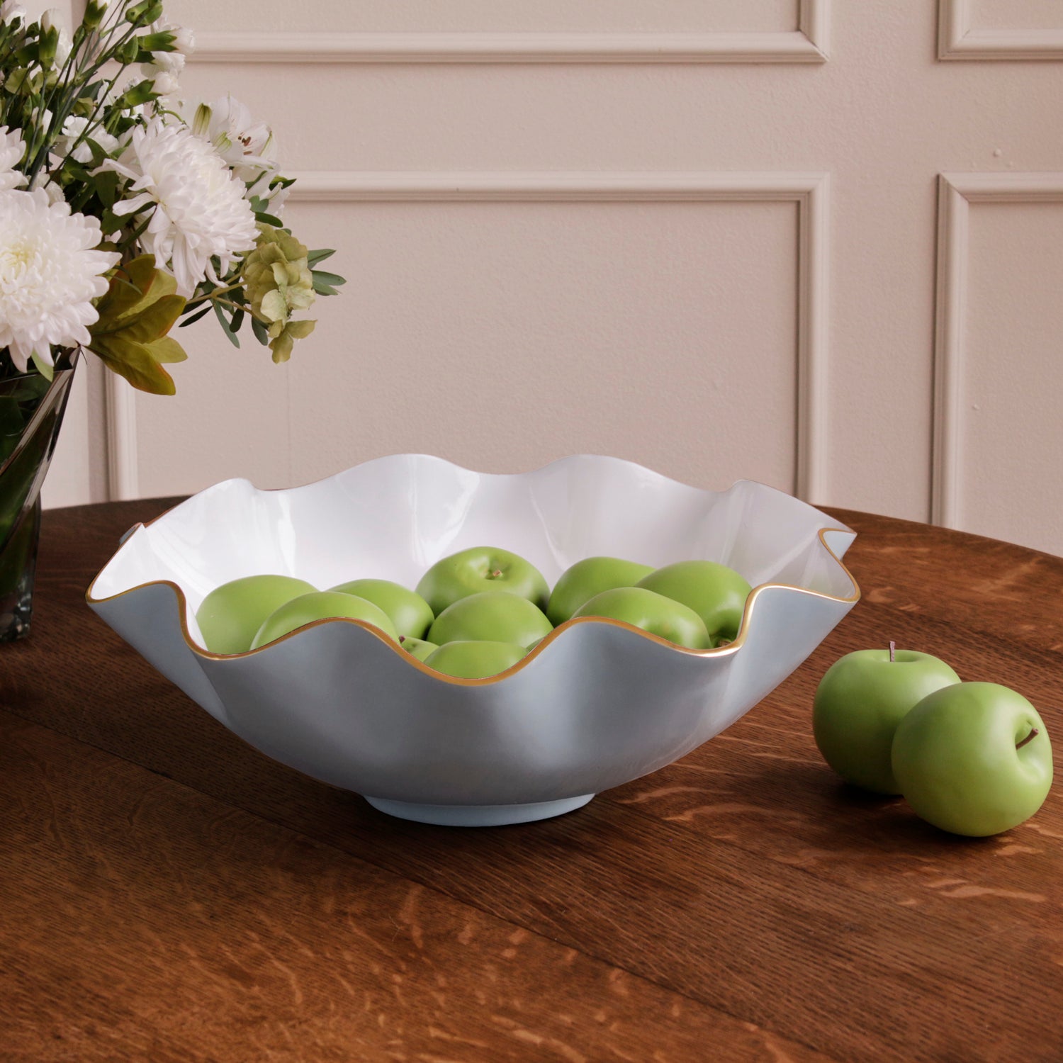 ENCANTO Carola Extra Large Bowl Slate & White
