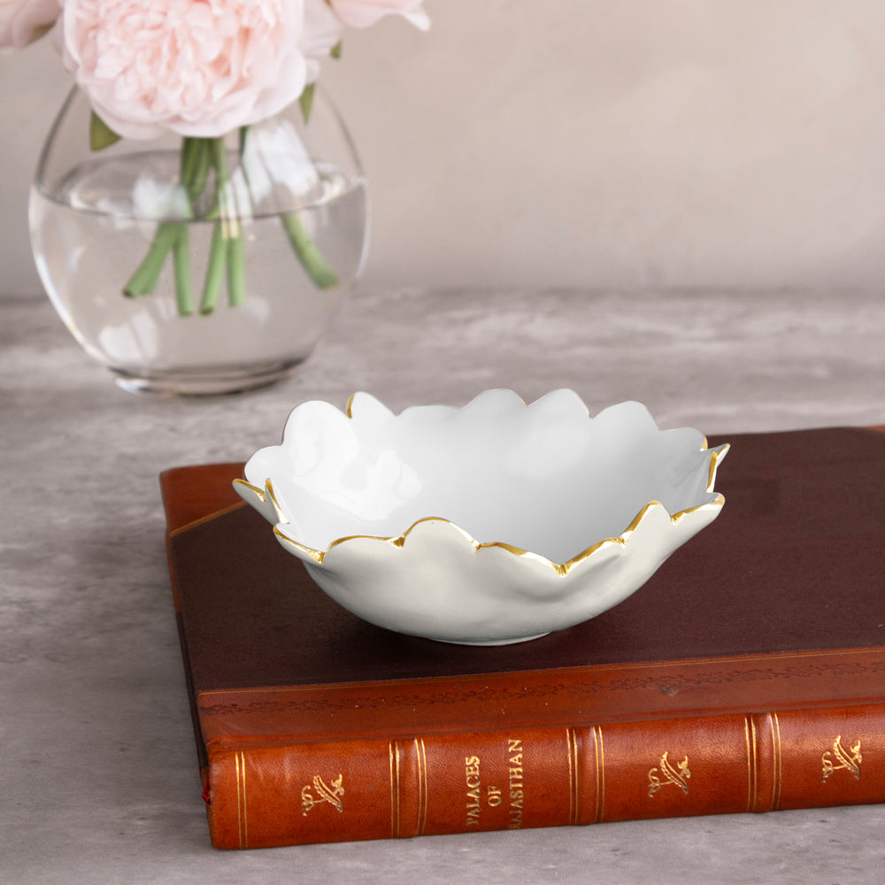 ENCANTO Colette Mini Round Bowl (Cream and White)