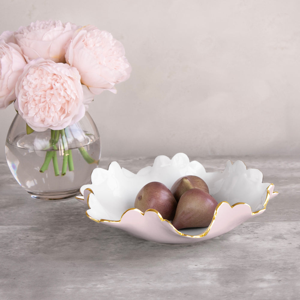 ENCANTO Colette Small Bowl (Camellia and White)