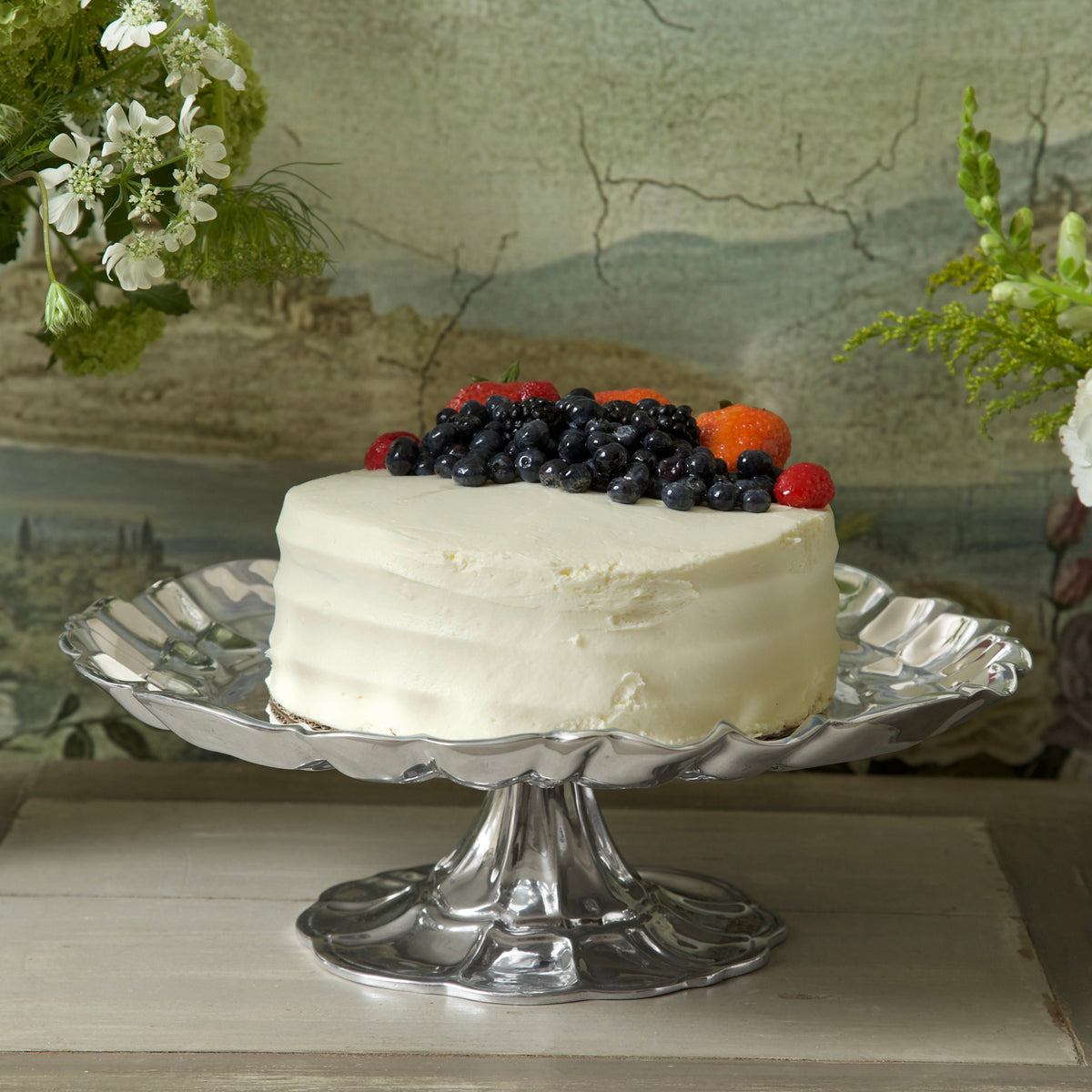 TUSCANY Pedestal Cake Plate
