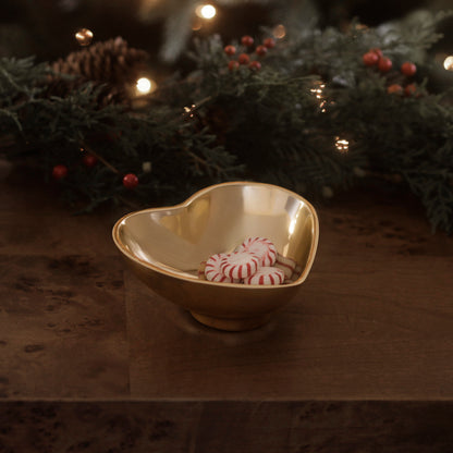 GIFTABLES Heart Small Bowl (Gold)