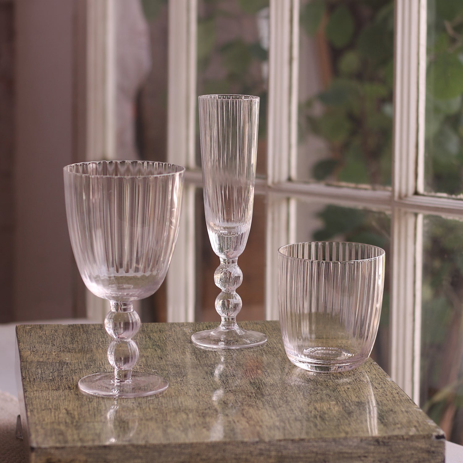 beatriz-ball-glass-venice-stemless-wine-glass-double-old-fashioned-set-of-4-clear