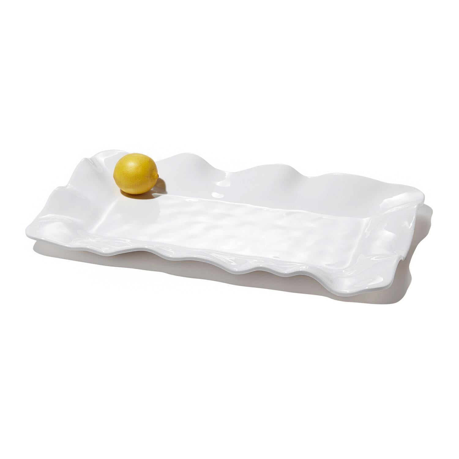 VIDA Havana Long Rectangular Tray (White)