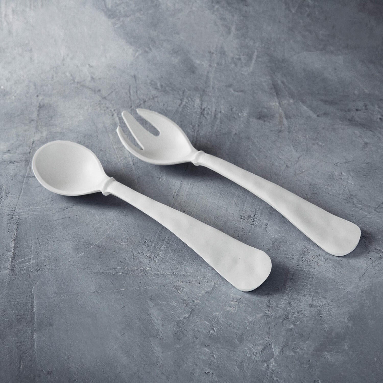 VIDA Nube Large Salad Servers (White)