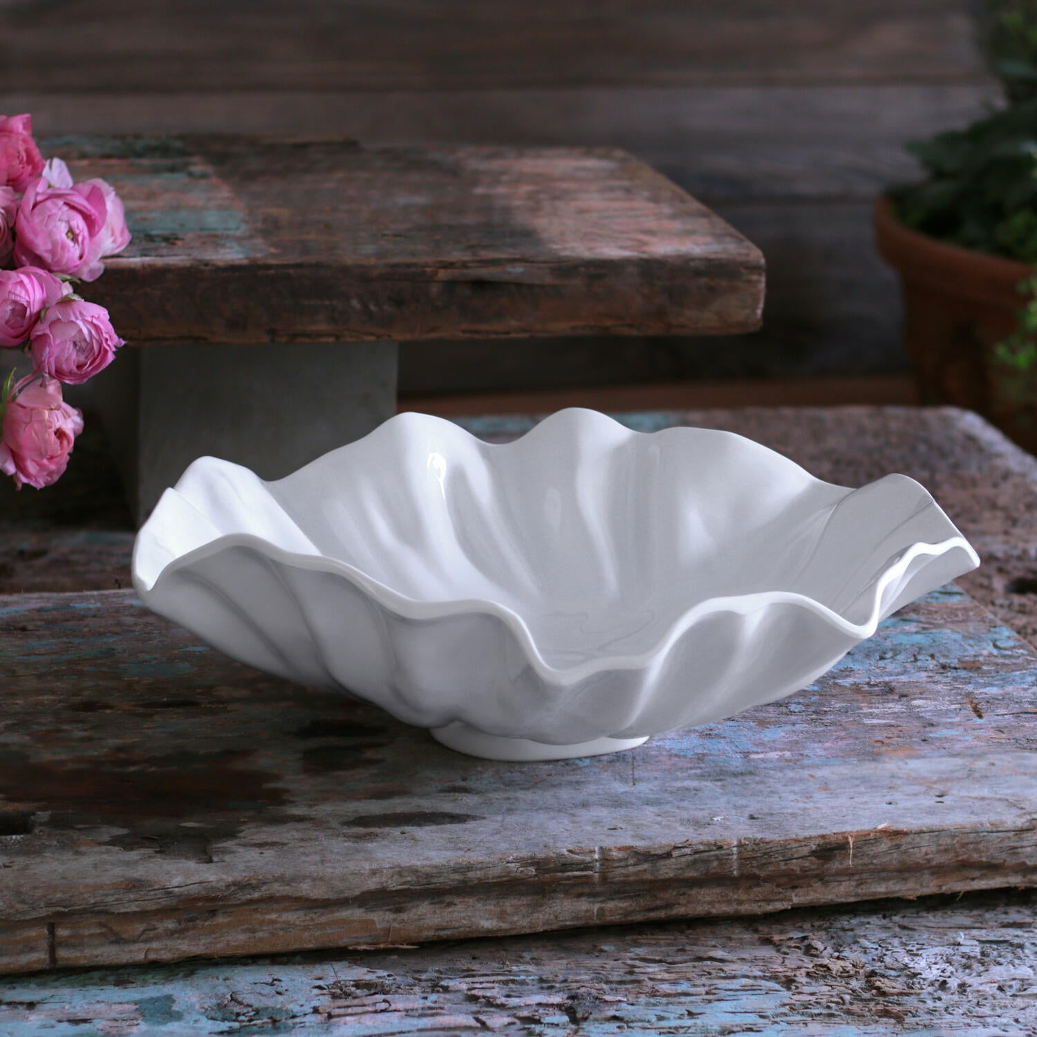 VIDA Bloom Large Bowl (White)