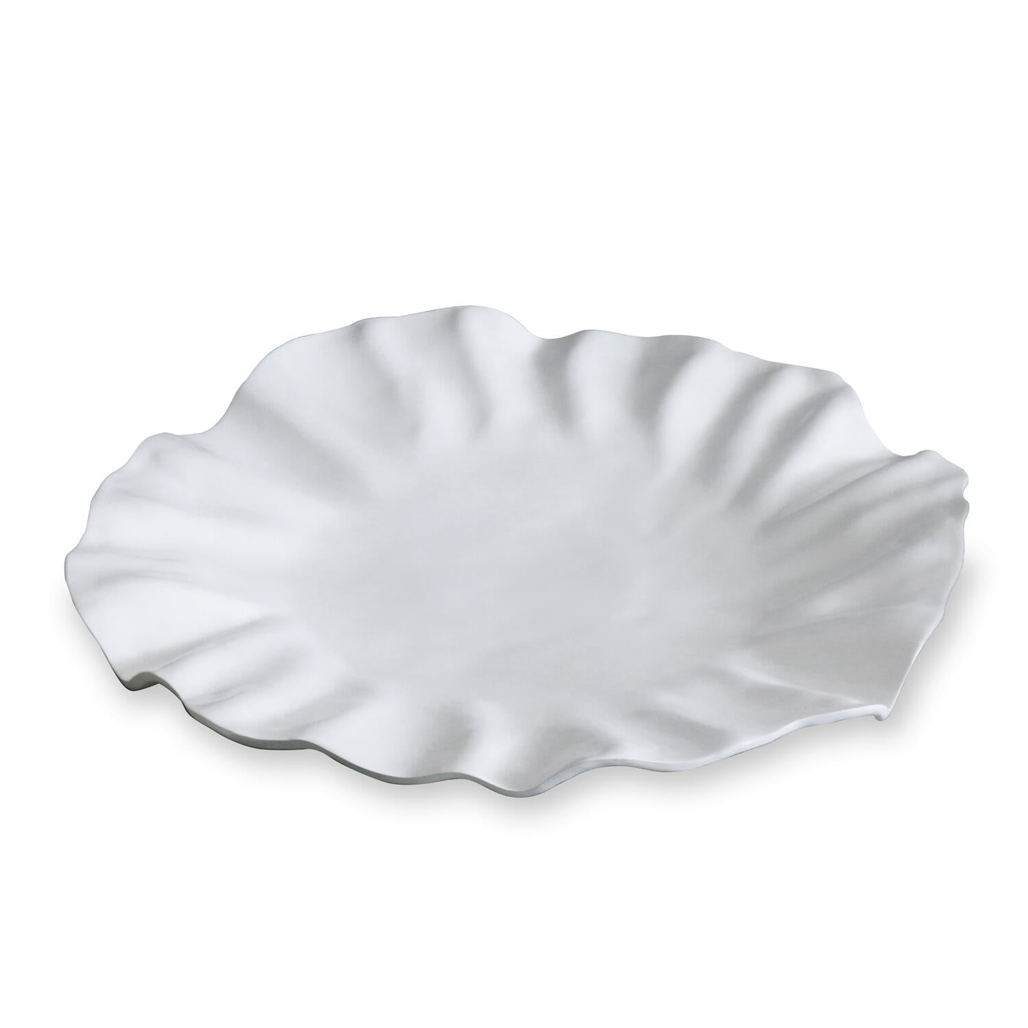 VIDA Bloom Large Round Platter (White)