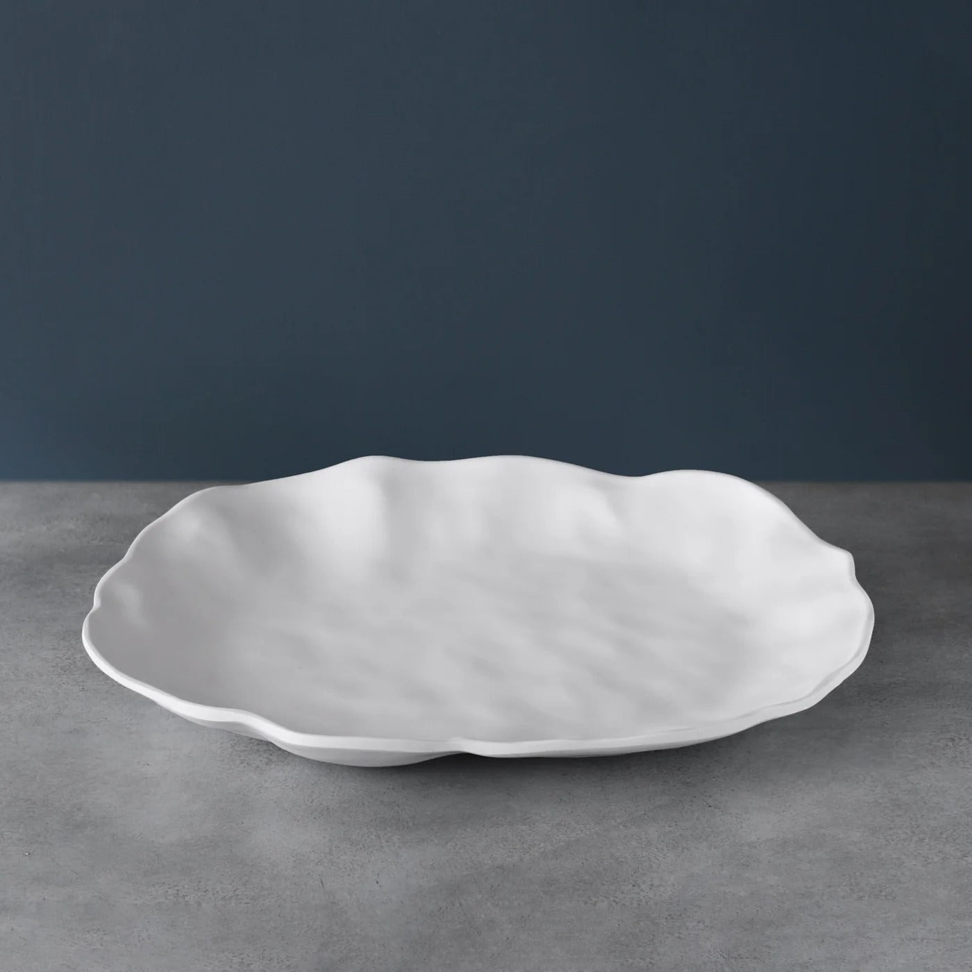 White oval cheap platter