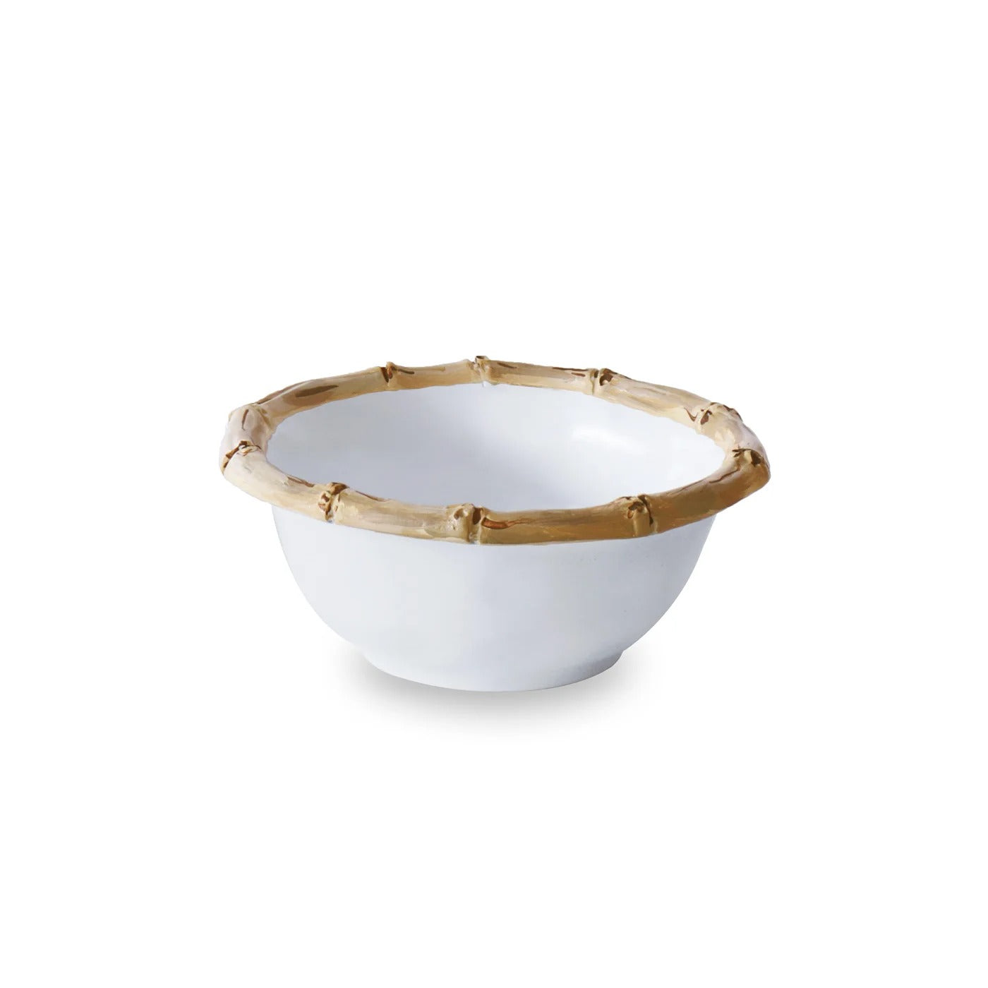 VIDA Bamboo Small Dip Bowl (White and Natural)