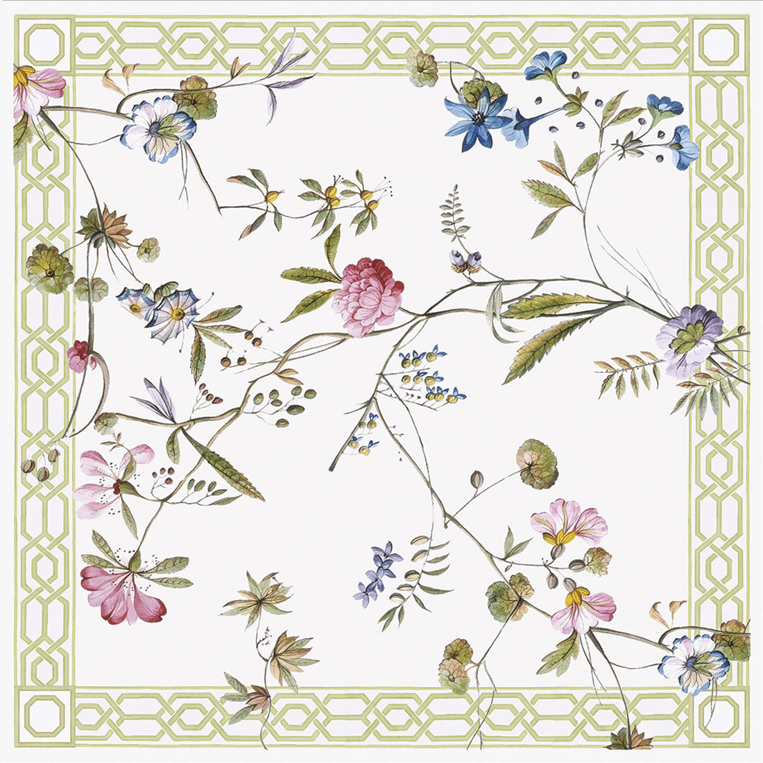 LINEN Gabrielle Napkins 20 x 20 Set of 4  (Floral)
