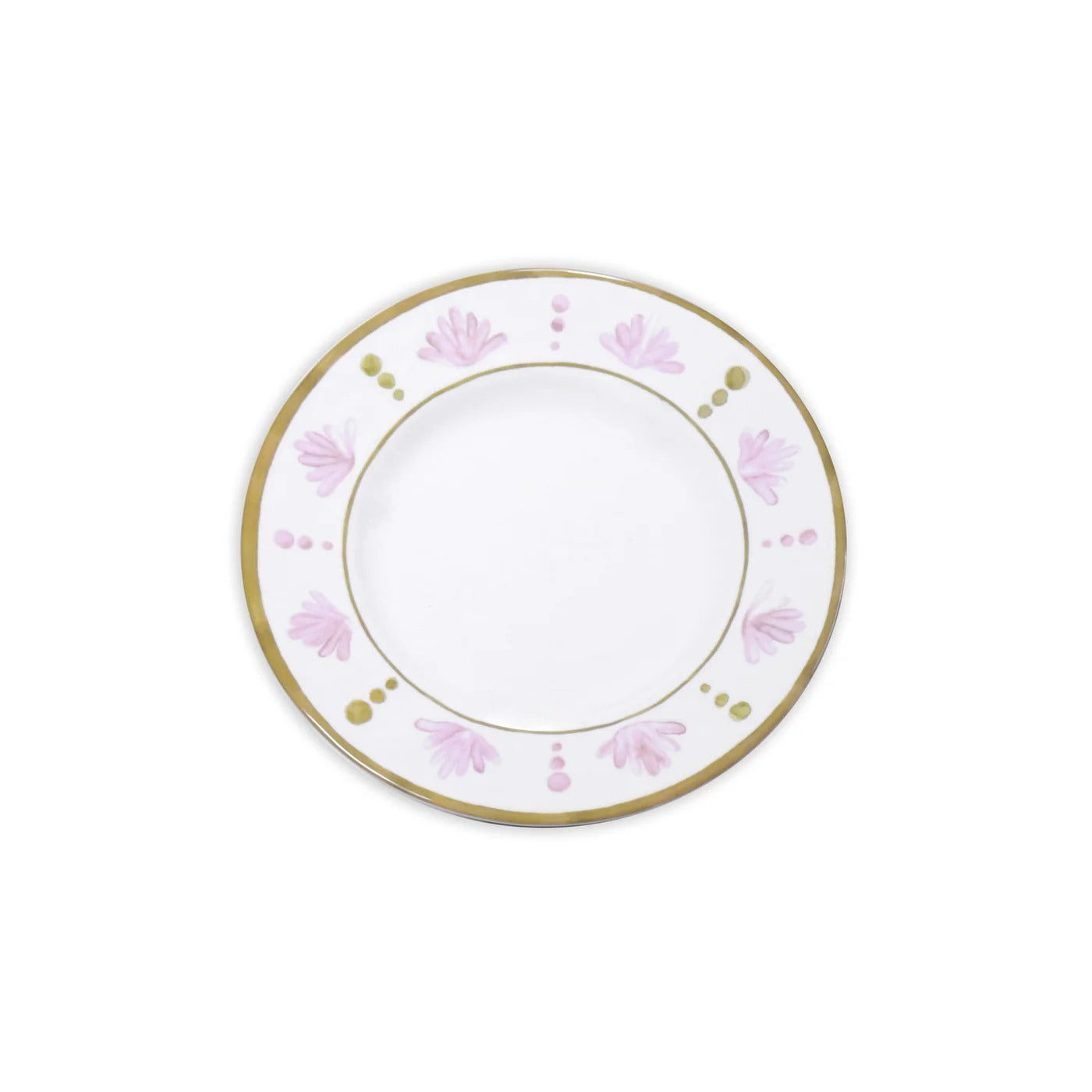 VIDA Athena Dinner Plate 11&quot; Set of 4 (Pink and Green)
