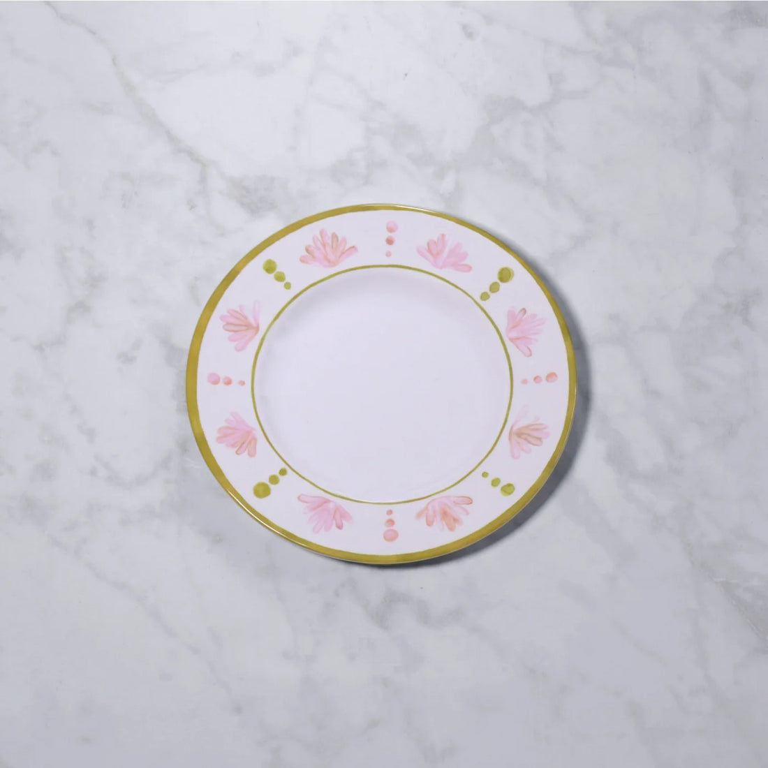 VIDA Athena Dinner Plate 11&quot; Set of 4 (Pink and Green)