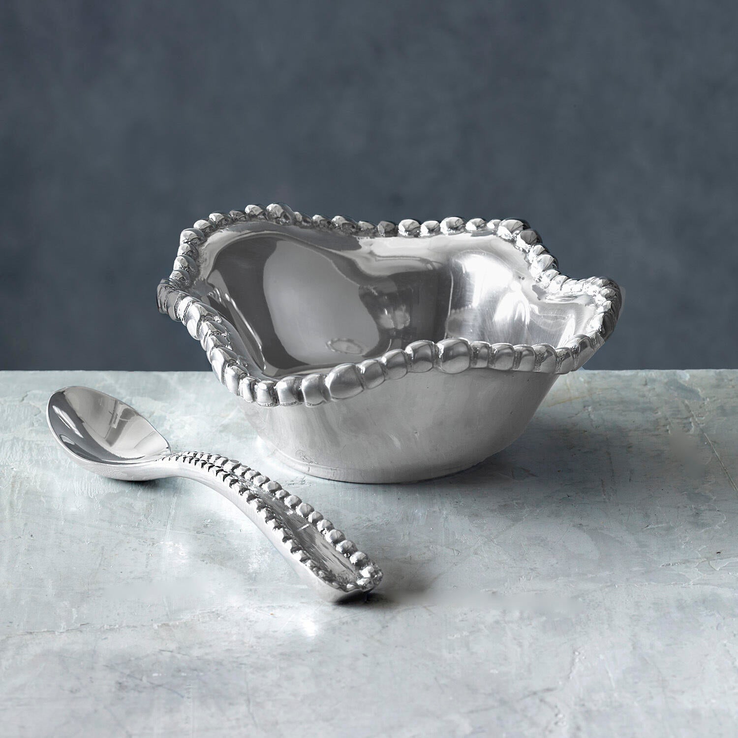 GIFTABLES Organic Pearl Petit Bowl with Spoon