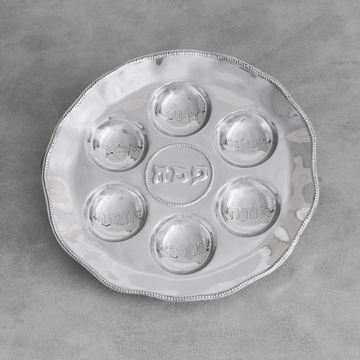 beatriz-ball-judaica-seder-plate-with-pearls-seconds-non-refundable