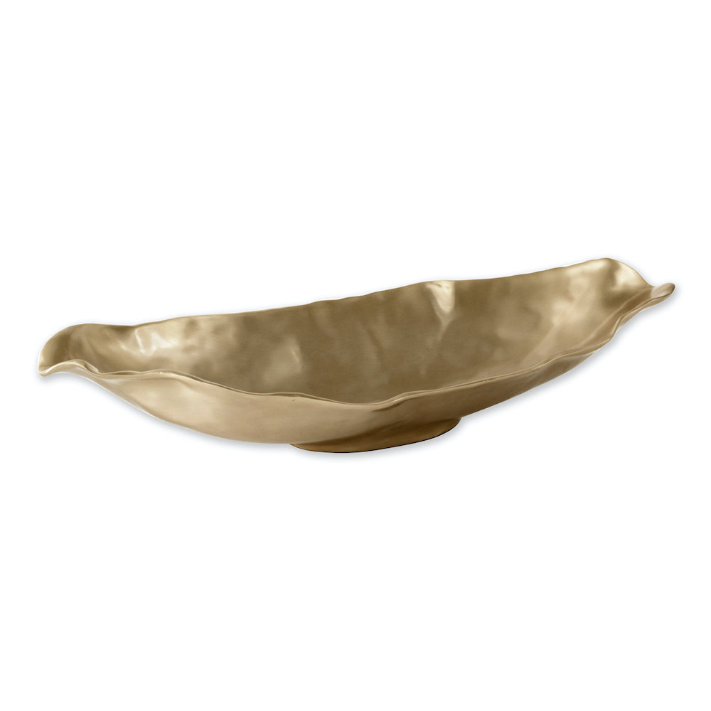 SIERRA MODERN Maia Medium Long Oval Bowl (Gold)