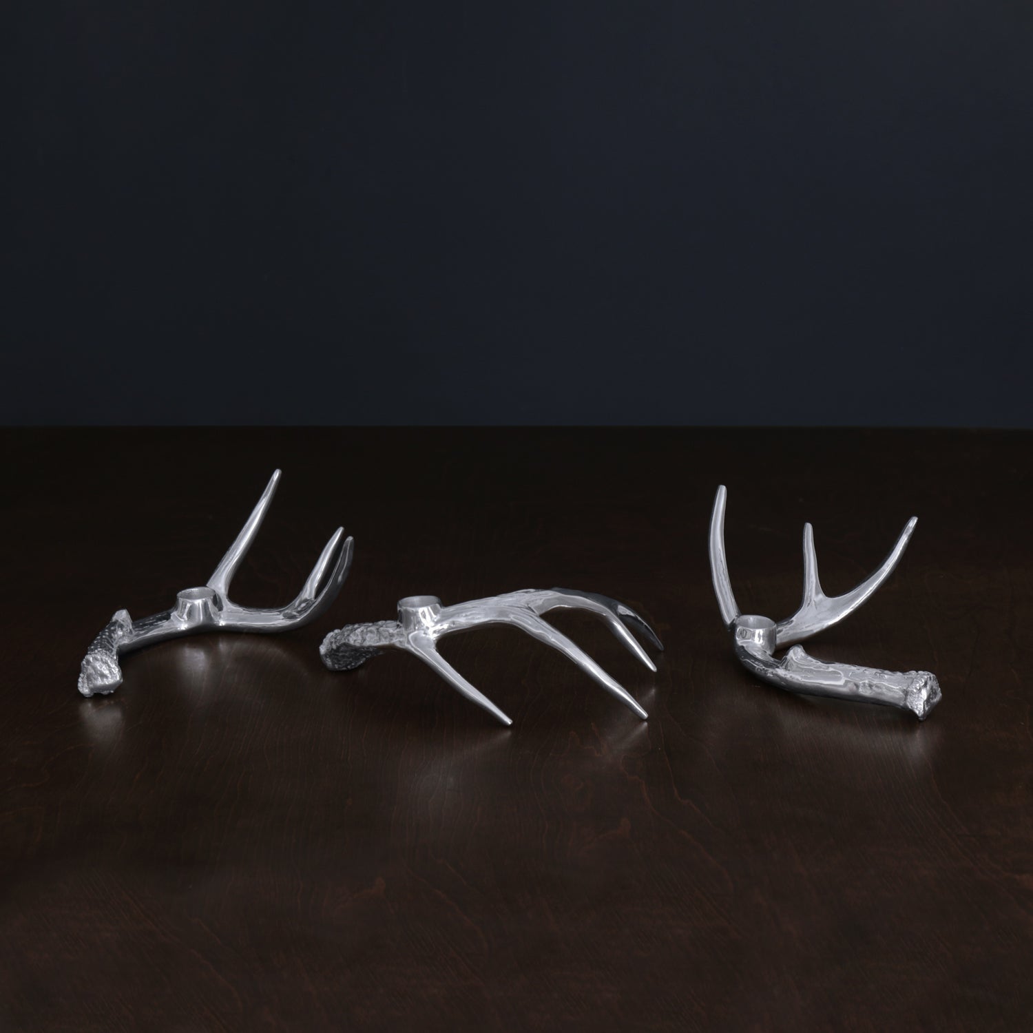 WESTERN Antler Candlestick Set of 3