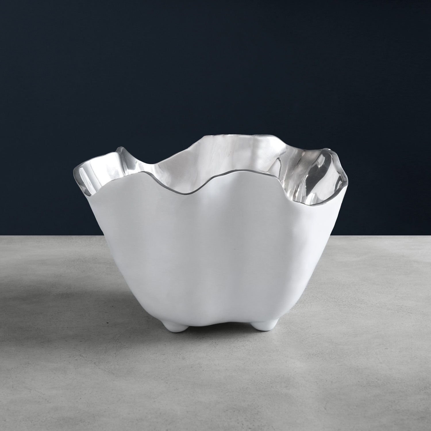 THANNI Ice Bucket White and Silver