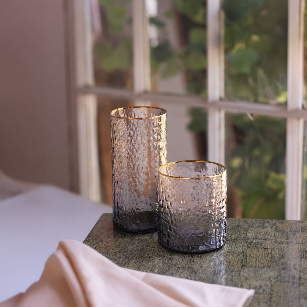 beatriz-ball-glass-croc-highball-with-gold-rim-set-of-4-smoke-grey