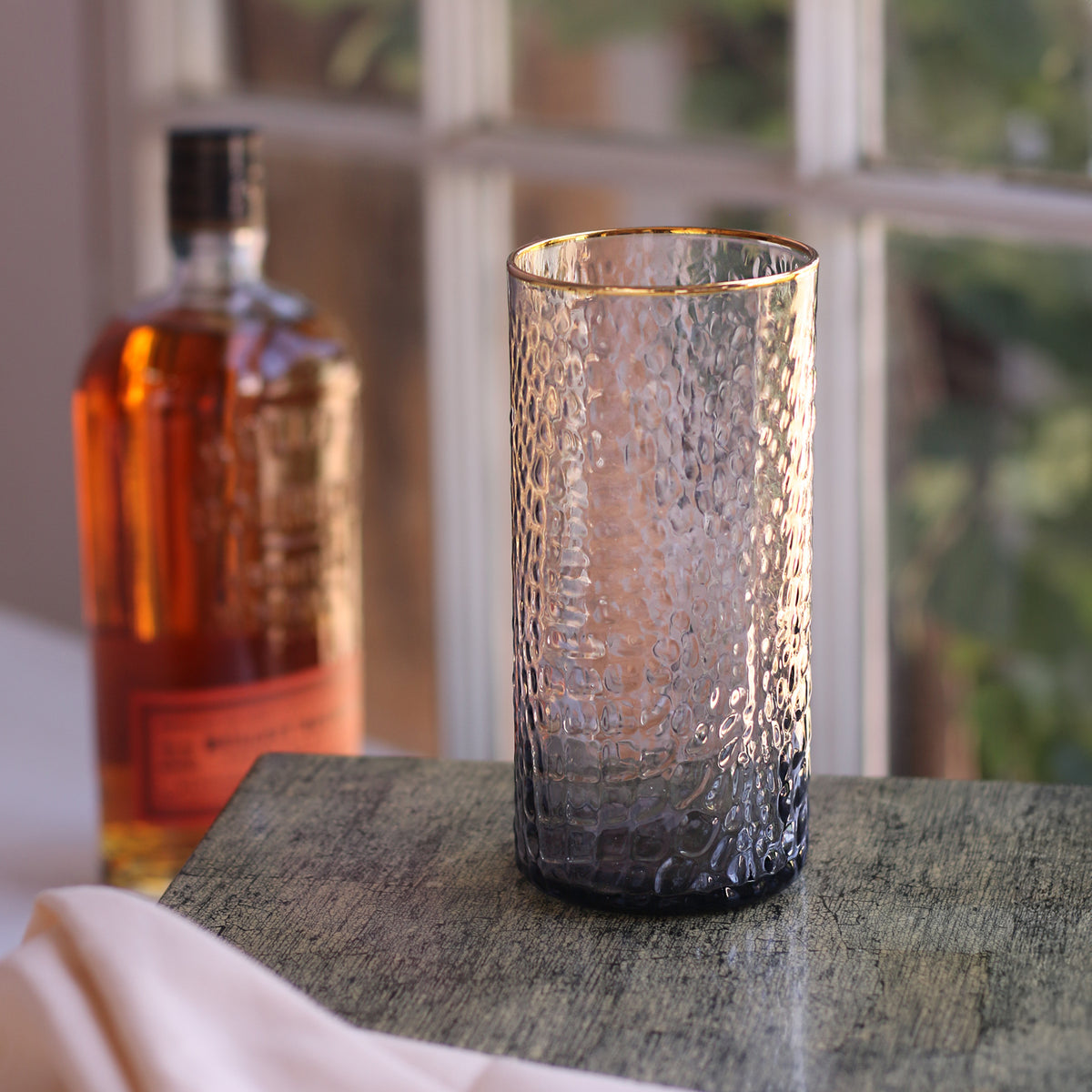 beatriz-ball-glass-croc-highball-with-gold-rim-set-of-4-smoke-grey