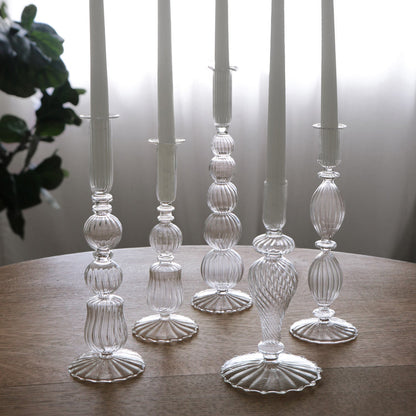 beatriz-ball-glass-cambridge-sophia-9-candlestick-holder-set-of-2-clear
