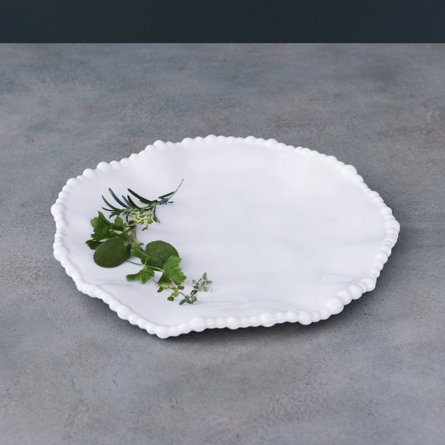 VIDA Alegria 9&quot; Salad Plate Set of 4  (White)